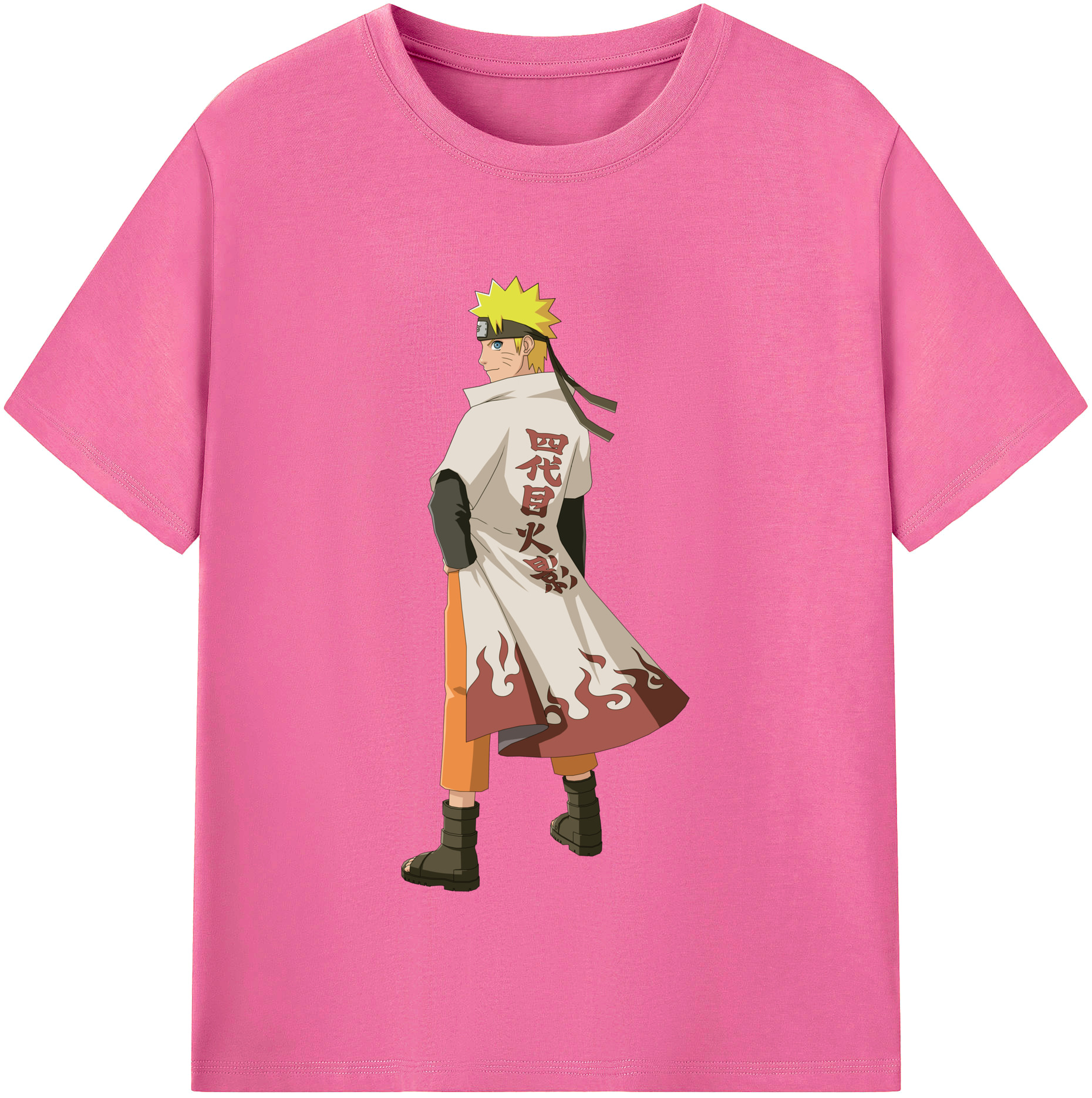 （画像用） NARUTO -ナルト- うずまき ナルト Uzumaki Naruto レディースカジュアルプリントTシャツ（綿100％）